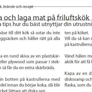 Baka och laga mat på friluftskök